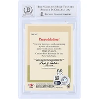 Mike Piazza New York Mets Autographed 2005 Fleer Tradition Stand Outs GU Relic #SO-MP Beckett Fanatics Witnessed Authenticated 10 Card
