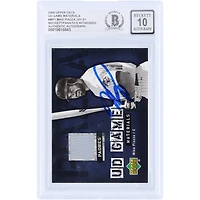 Carte autographiée de Mike Piazza (New York Mets) de 2006, Upper Deck Game Materials GU Relic #UD-MP, authentifiée par Beckett Fanatics Witnessed (n° 10).