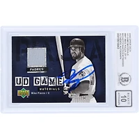 Carte autographiée de Mike Piazza (New York Mets) de 2006, Upper Deck Game Materials GU Relic #UD-MP, authentifiée par Beckett Fanatics Witnessed (n° 10).