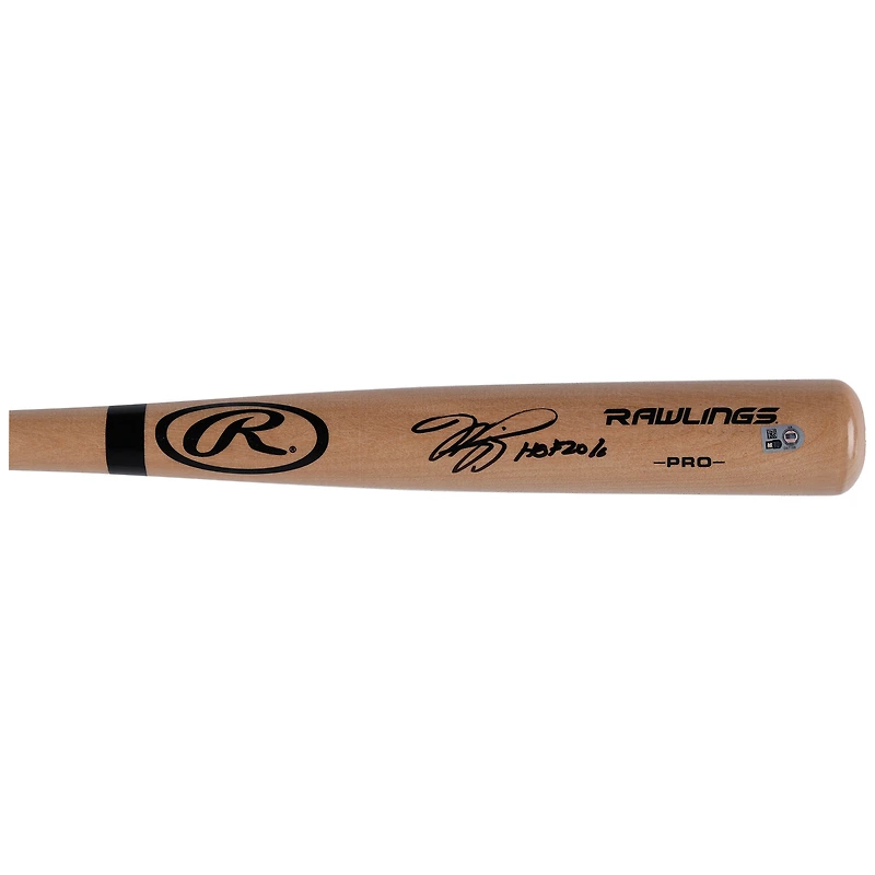 Mike Piazza New York Mets Autographed Blonde Rawlings Pro Bat with "HOF 2016" Inscription