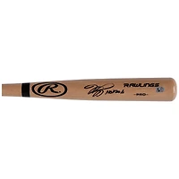 Mike Piazza New York Mets Autographed Blonde Rawlings Pro Bat with "HOF 2016" Inscription