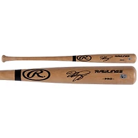 Mike Piazza New York Mets Autographed Blonde Rawlings Pro Bat