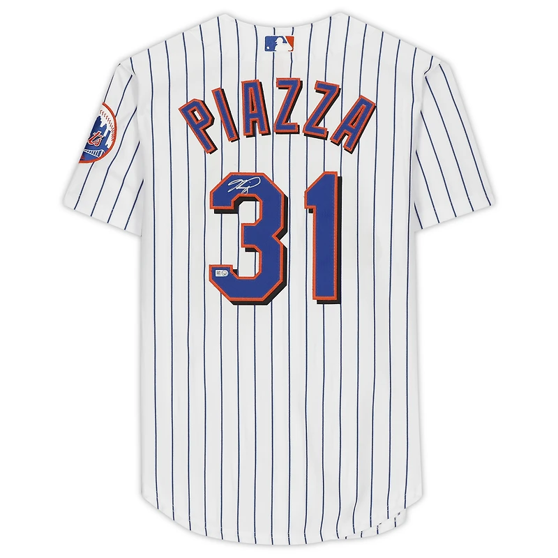 Mike Piazza New York Mets Autographed Mitchell and Ness Cooperstown Collection Pinstripe Authentic Jersey