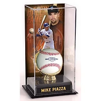 Vitrine d'exposition sublimée du Temple de la renommée des Mets de New York de Mike Piazza avec image