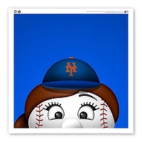 New York Mets 12" x 12" Mrs. Met Poster Print