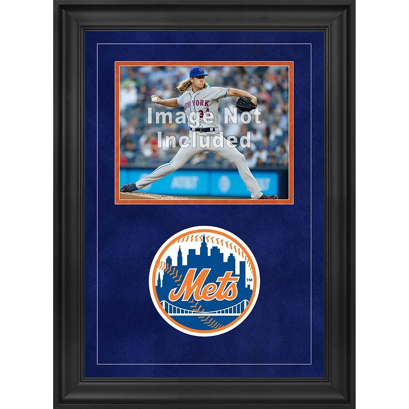 Cadre photo horizontal de luxe 8" x 10" des Mets de New York avec logo de l'équipe