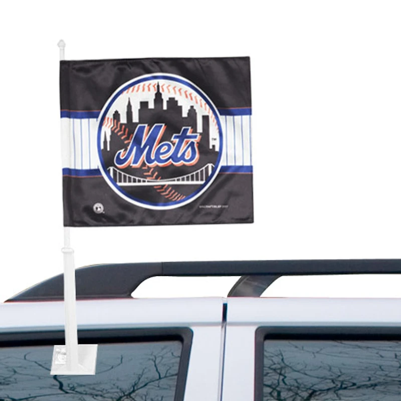 Drapeau de voiture double face des Mets de New York