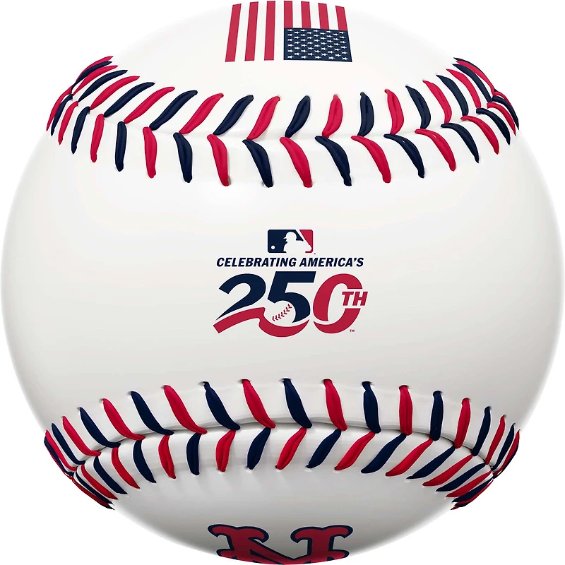 New York Mets Rawlings Celebrating America's 250th Dual-Stitch Baseball