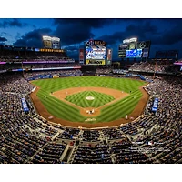 New York Mets Unsigned Nighttime General View Photograph