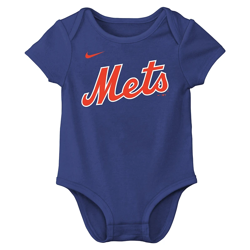 Body Nike Juan Soto Royal New York Mets pour nouveau-né et bébé, avec nom numéro