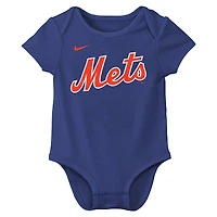 Body Nike Juan Soto Royal New York Mets pour nouveau-né et bébé, avec nom numéro