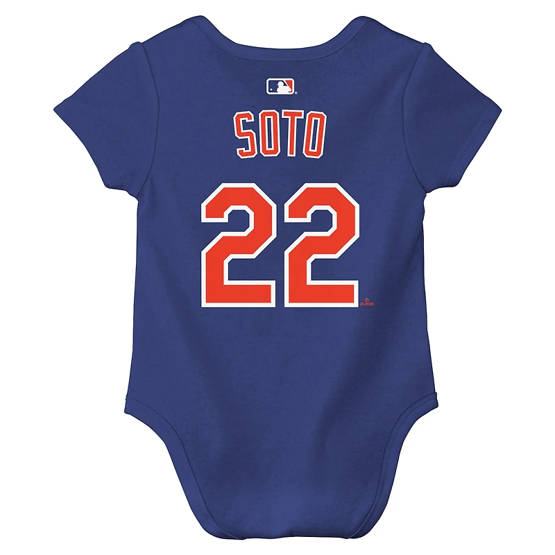 Body Nike Juan Soto Royal New York Mets pour nouveau-né et bébé, avec nom numéro