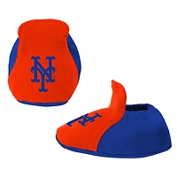 Ensemble trois pièces pour nouveau-né et bébé Royal/Orange New York Mets Love of Baseball Bib Body & Chaussons