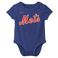Newborn Nike Juan Soto Royal New York Mets Name & Number Fuse Bodysuit