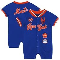 Combinaison à pinces pour nouveau-né Outerstuff Royal New York Mets