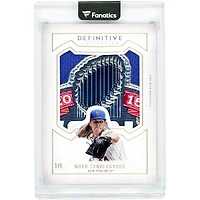 Carte Noah Syndergaard New York Mets 2019 Topps Definitive Collection Definitive Patch Game Used World Series Logo #DPC-NS #1/1