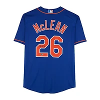 Nolan McLean New York Mets Autographed Royal Nike Replica Jersey