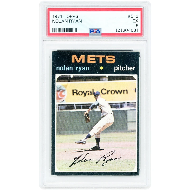 Nolan Ryan New York Mets 1971 Topps #513 PSA Authenticated 5 Card