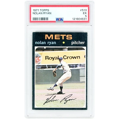 Nolan Ryan New York Mets 1971 Topps #513 PSA Authenticated 5 Card