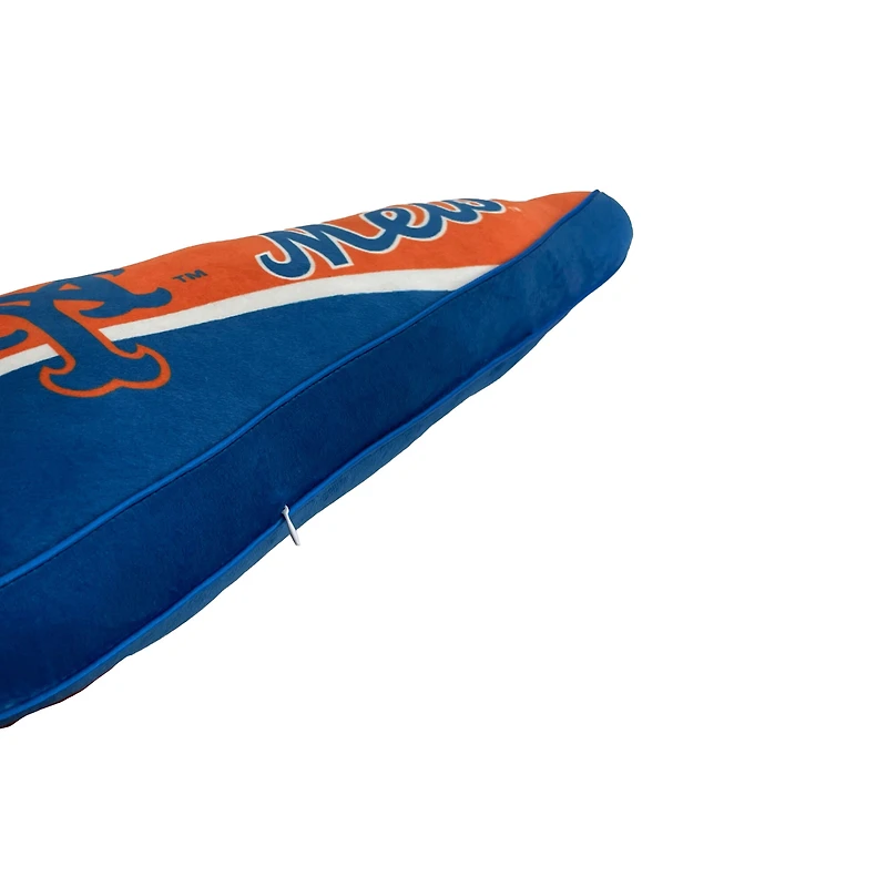 Coussin à fanion Pegasus New York Mets à rayures demi-lune