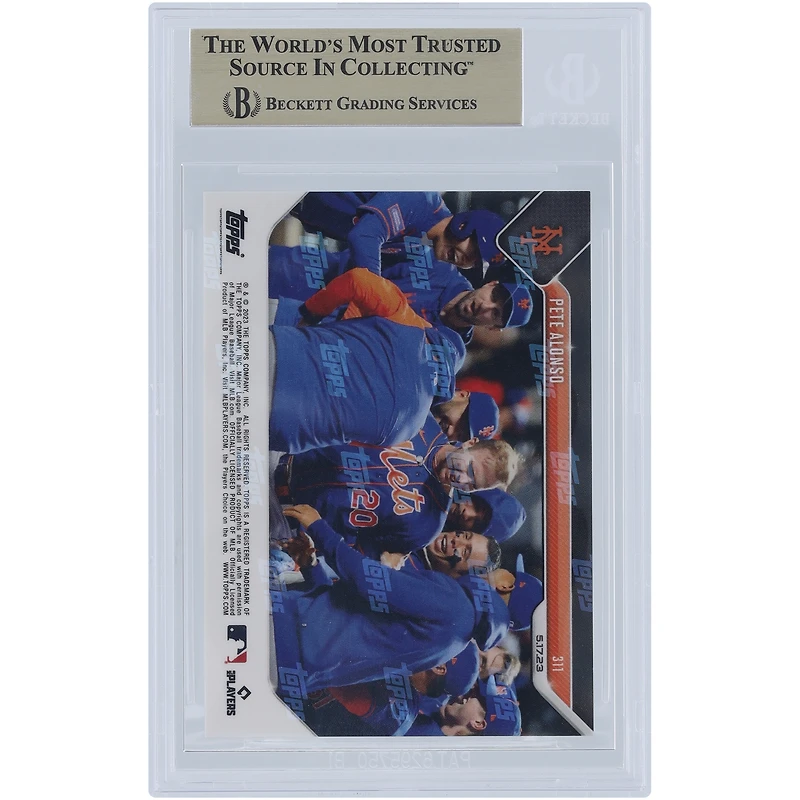 Pete Alonso New York Mets 2023 Topps Now Walk-Off #311 BGS Authenticated 9.5 Card 