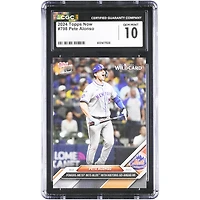 Carte Pete Alonso New York Mets 2024 Topps Now Power Mets en NLDS #798 authentifiée CGC (10 cartes)