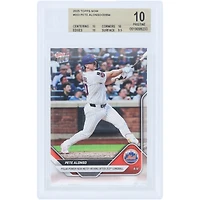Pete Alonso, New York Mets, carte Topps Now Polar Power 2025, nouveau roi des circuits des Mets après son 253e coup de circuit, n° 553, authentifiée par BGS (note 10, 10, 10, 9,5).