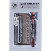 Pete Alonso New York Mets Autographed 2018 Bowman Chrome Prospects Mega Box Refractor #BCP137 Beckett Fanatics Witnessed Authenticated 9/10 Card