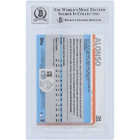 Pete Alonso New York Mets Autographed 2019 Topps Chrome #204 Beckett Fanatics Witnessed Authenticated 9/10 Rookie Card