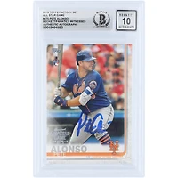 Pete Alonso New York Mets Autographed 2019 Topps Factory Set All Star Game #475 Beckett Fanatics Witnessed Authenticated 10 Rookie Card