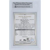 Pete Alonso, New York Mets, carte de recrue authentifiée autographiée 2019 Topps Gallery #24 Beckett Fanatics
