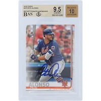 Pete Alonso New York Mets Autographed 2019 Topps Series 2 #475 Beckett Fanatics Witnessed Authenticated /10 Rookie Card