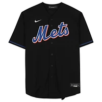 Pete Alonso New York Mets Autographed Black Nike Replica Jersey