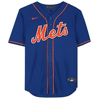 Pete Alonso New York Mets Autographed Blue Nike Replica Jersey