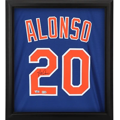 Pete Alonso New York Mets Autographed Framed Nike Replica Jersey Shadowbox