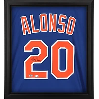 Pete Alonso New York Mets Autographed Framed Nike Replica Jersey Shadowbox
