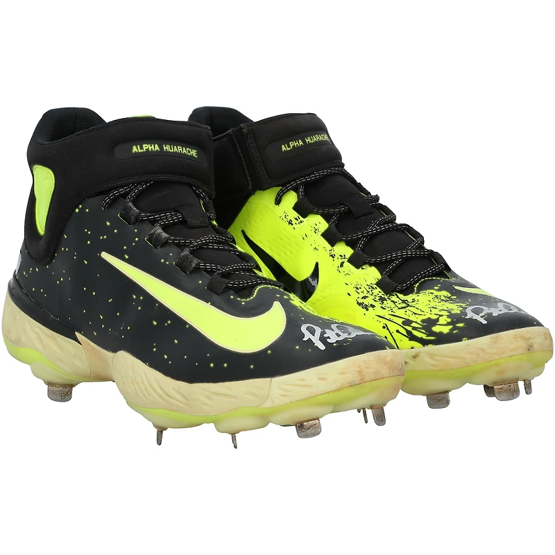 Pete Alonso New York Mets Autographed Game-Used Black/Yellow Nike Cleats vs. Atlanta Braves on June 23, 2025
