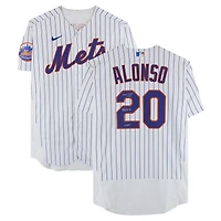 Pete Alonso New York Mets Autographed Game-Used #20 White Jersey vs. Cincinnati Reds on September 16 and 17, 2023 with Multiple Inscriptions