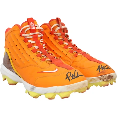 Pete Alonso New York Mets Autographed Game-Used Orange Nike Cleats from the 2025 MLB Season