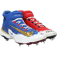 Pete Alonso New York Mets Autographed Game-Used Red/Blue Nike Cleats from the 2025 MLB Season - HH98515748-49