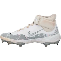 Crampons Nike blancs et gris portés en match par Pete Alonso (New York Mets) lors de la saison 2025 de la MLB, autographiés - NR81043703-04