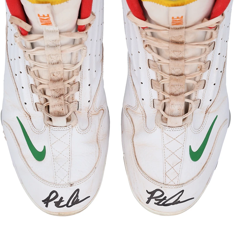 Pete Alonso New York Mets Autographed Game-Used White Nike Cleats from the 2025 MLB Season - HH98515744-45