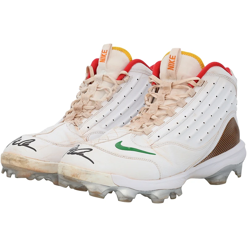 Pete Alonso New York Mets Autographed Game-Used White Nike Cleats from the 2025 MLB Season - HH98515744-45