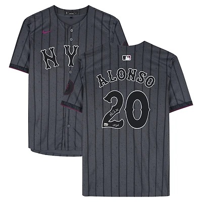 Pete Alonso New York Mets Autographed Gray Nike City Connect Limited Jersey with "LFGM!" Inscription
