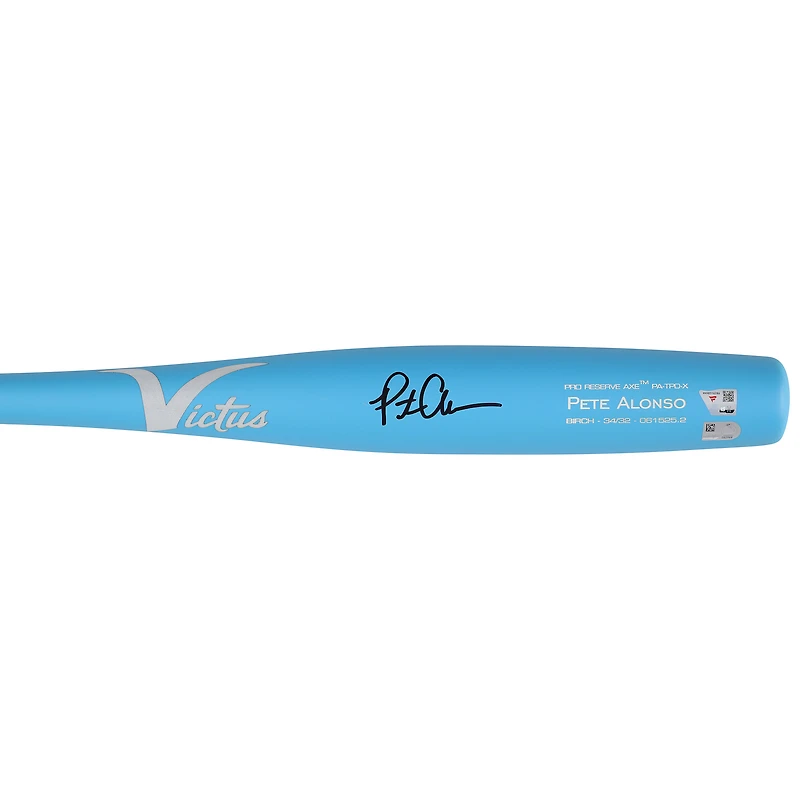 Pete Alonso New York Mets Autographed Player-Issued Blue Victus Bat from the 2025 MLB Season