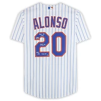 Pete Alonso New York Mets Autographed White Nike Replica Jersey with Multiple Inscriptions - Limited Edition of 25