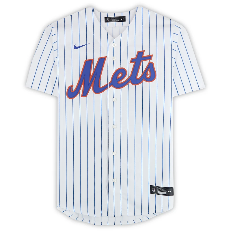 Pete Alonso New York Mets Autographed White Nike Replica Jersey with Multiple Inscriptions - Limited Edition of 25
