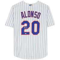 Pete Alonso New York Mets Autographed White Nike Replica Jersey