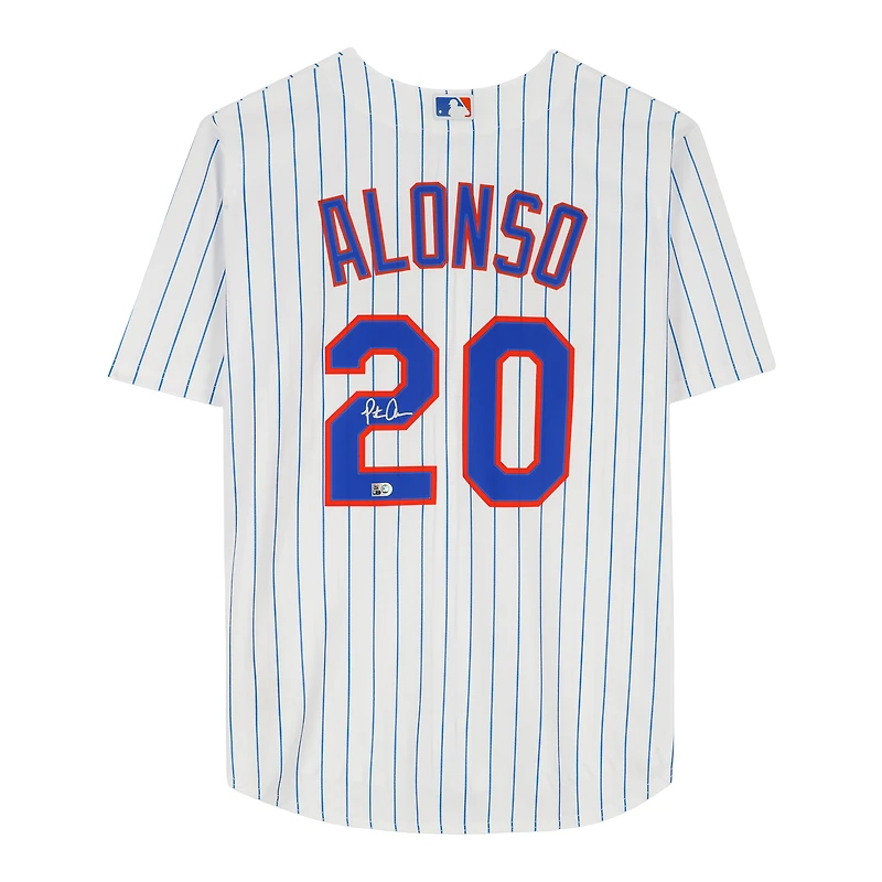 Pete Alonso New York Mets Autographed White Nike Replica Jersey