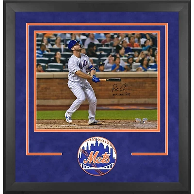 Pete Alonso New York Mets Deluxe Framed Autographed 16" x 20" Watching Home Run Photograph with "2019 NL ROY" Inscription